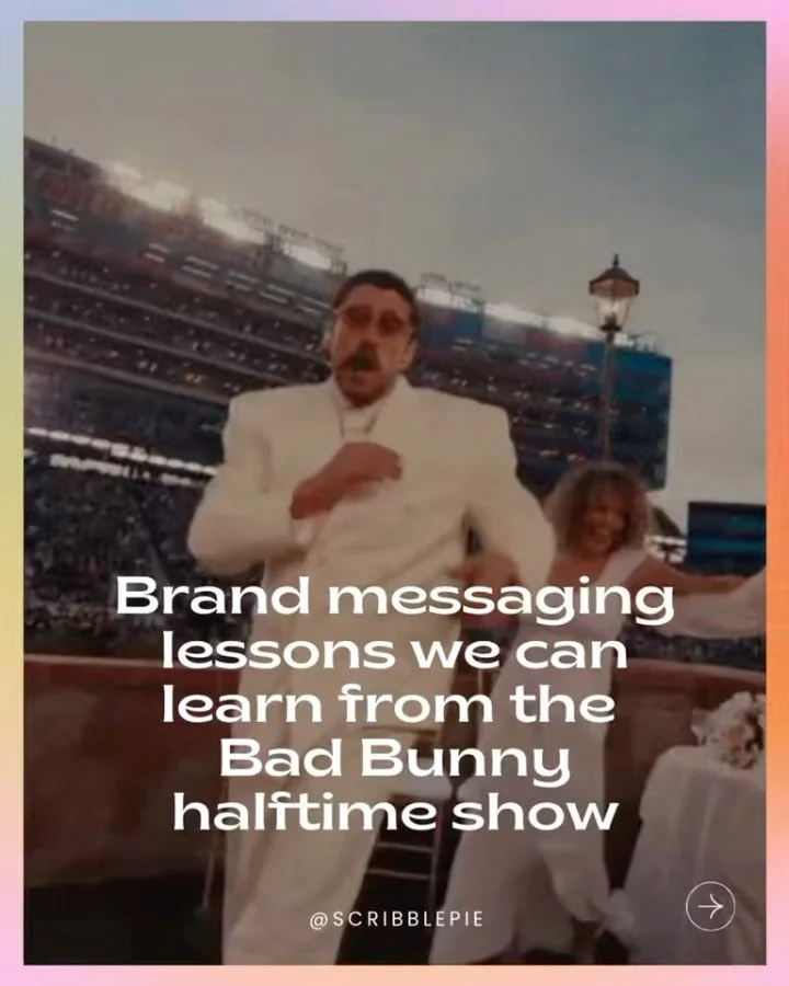 The brand masterclass you didn&rsquo;t know you needed from Bad Bunny 👆What do you want people to feel when they think of your brand? Drop it below and let&rsquo;s chat!

#brandingforcreatives #brandmessaging #brandphotography #webdesign #brandstrat