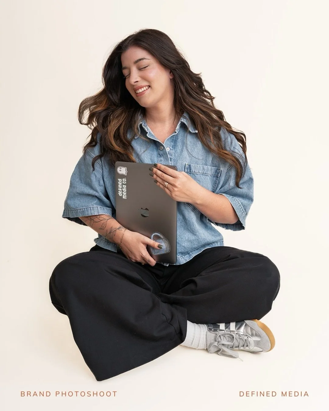 A gorgeous shoot from the 2025 archives with Melissa Furr of Defined Media. She wanted imagery that captured her personality in an elevated way, and I&rsquo;m loving of what we created together - in my home studio! Also her hair flip moment needs it&