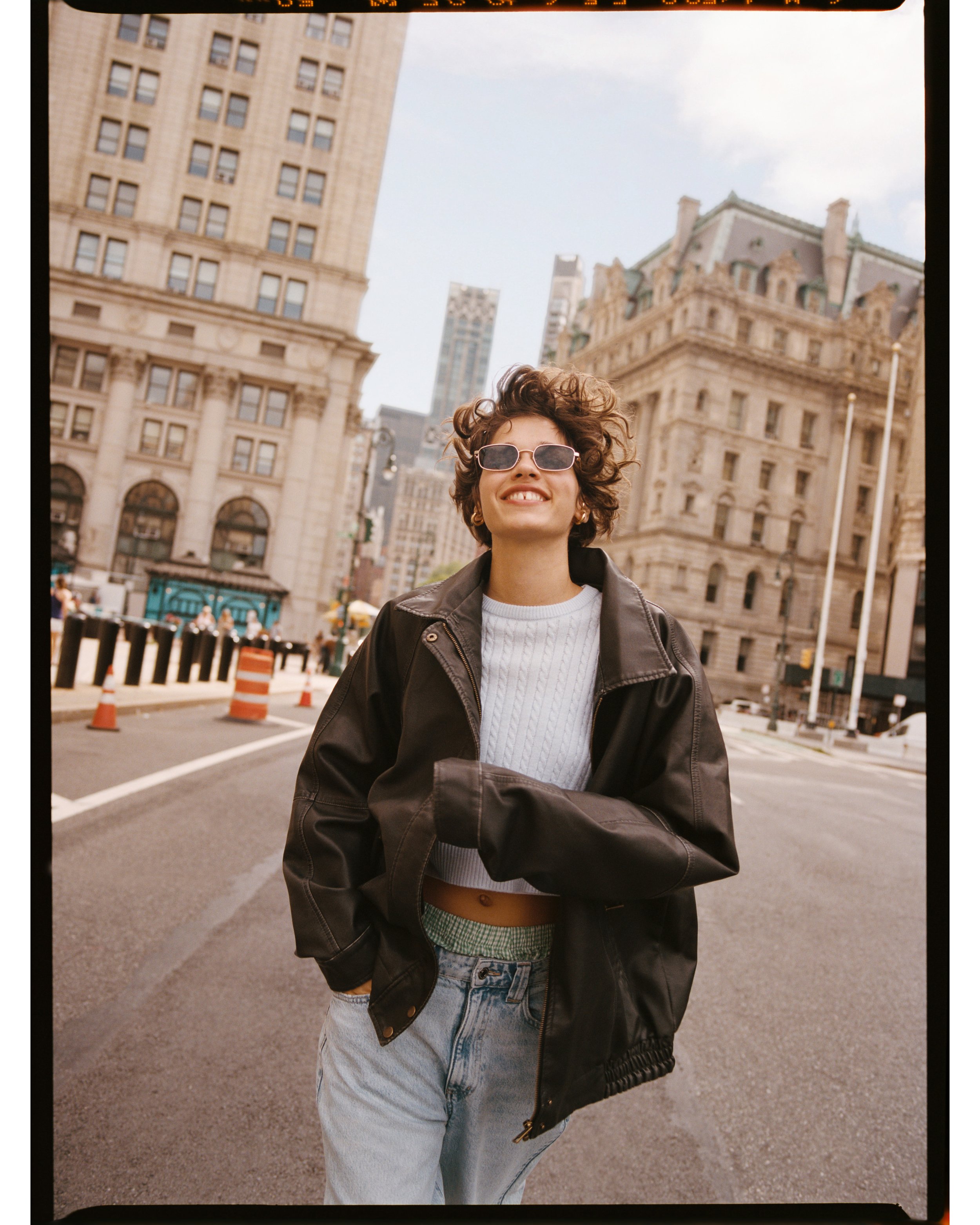 Fashion campaign production shoot on location in NYC with Mathilda Gvarliani