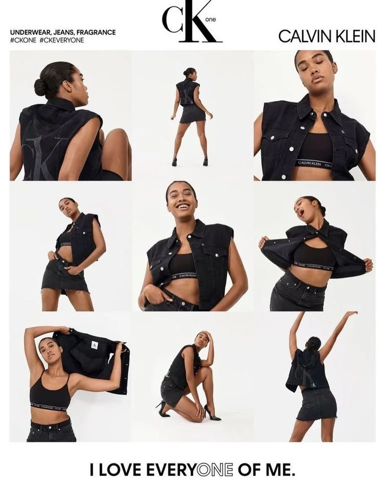 adverting photo shoot for Calvin Klein CK One