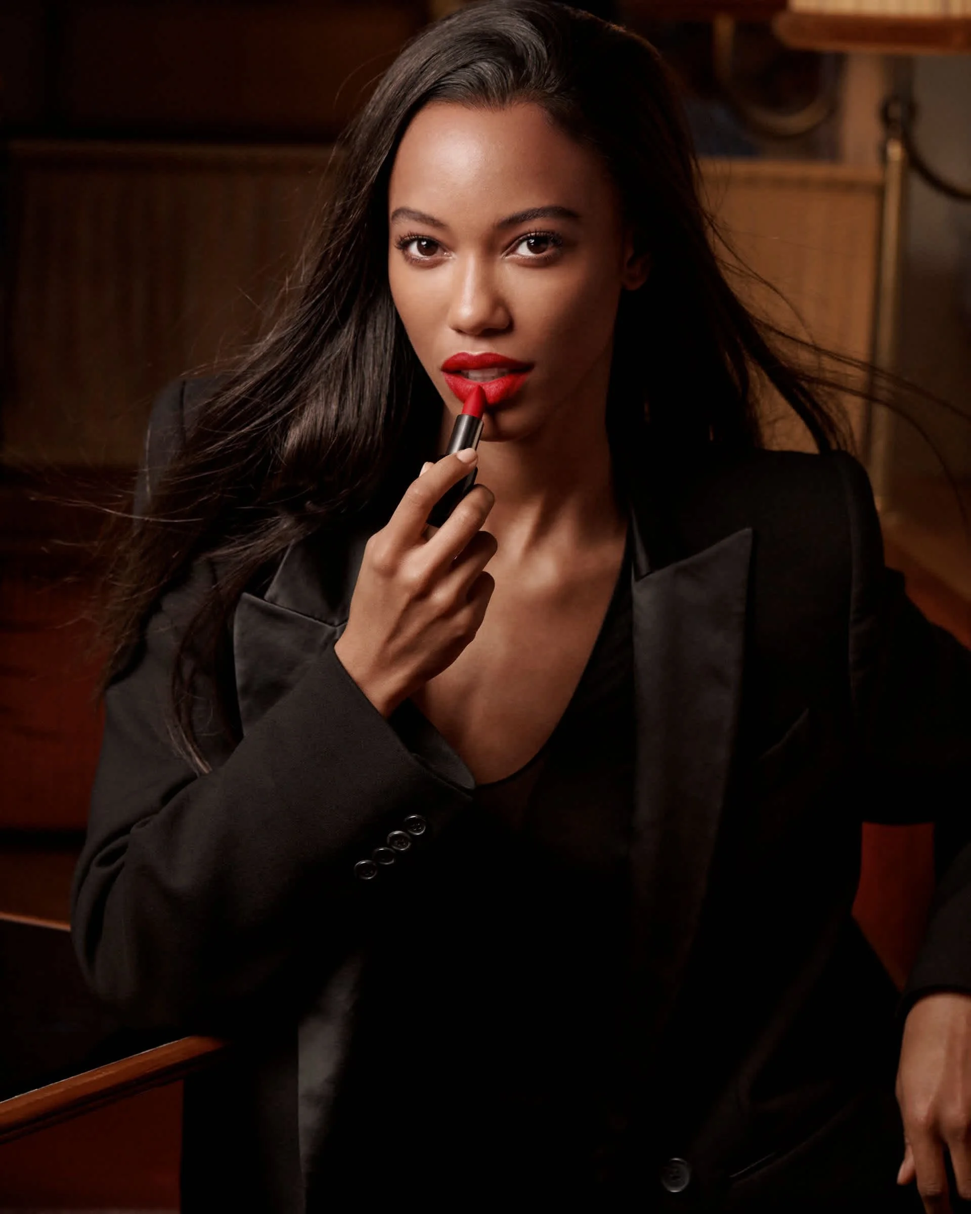 beauty campaign photo shoot for Laura Mercier