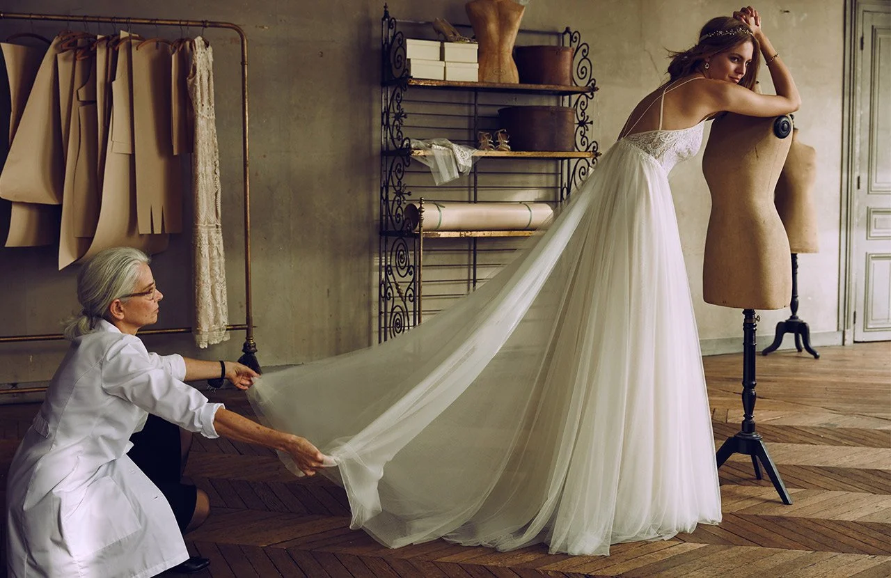 wedding fashion photo shoot production for Anthropologie Weddings