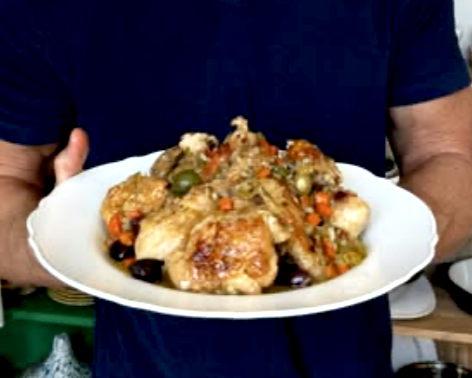 Herb-Roasted Chicken, Potatoes &amp; Sweet Potatoes