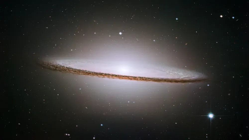 The Sombrero Galaxy by The Hubble Space Telescope