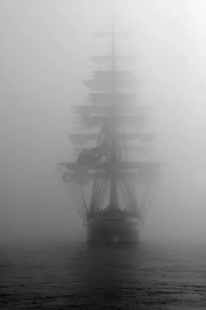 A ghost ship, the vessel Cisne Branco By Larry St Pierre