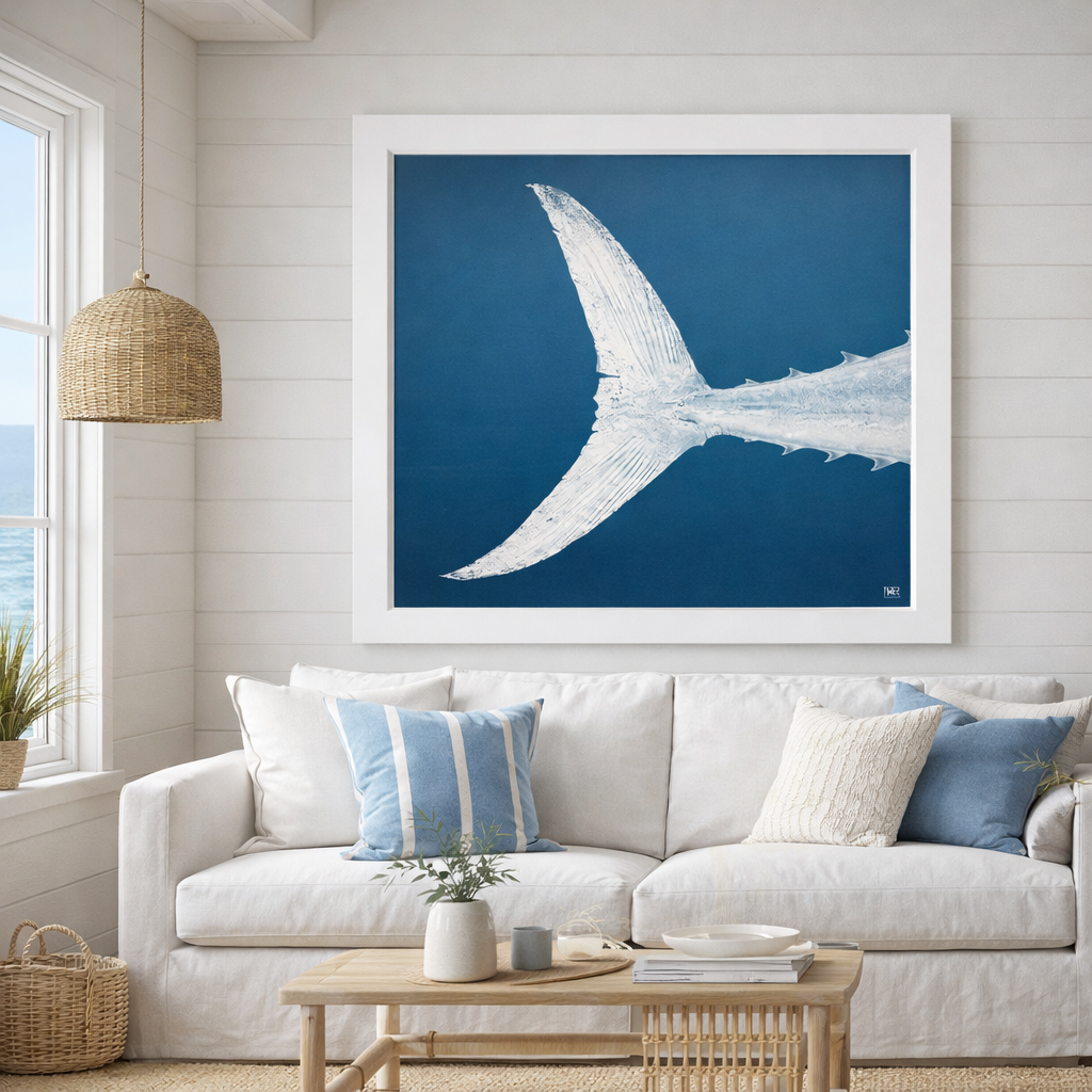 Tail Study Aqua Blue