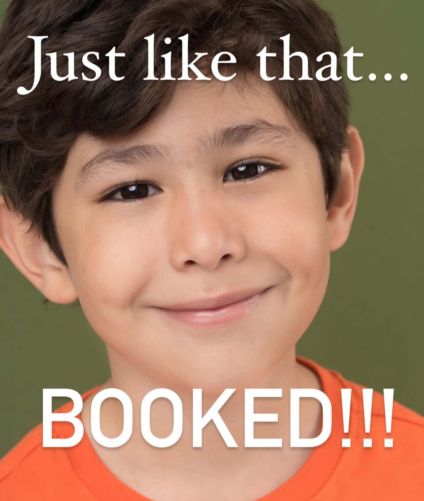 Big booking for our lil man! Congrats to @camiloveofficial for landing a role in an upcoming feature film. So proud of you buddy. And 🙌 to dad for being our camera crew. Takes a tribe. 

#bookedbookers #bookedfamily #bookedbymichelle #proudcoach