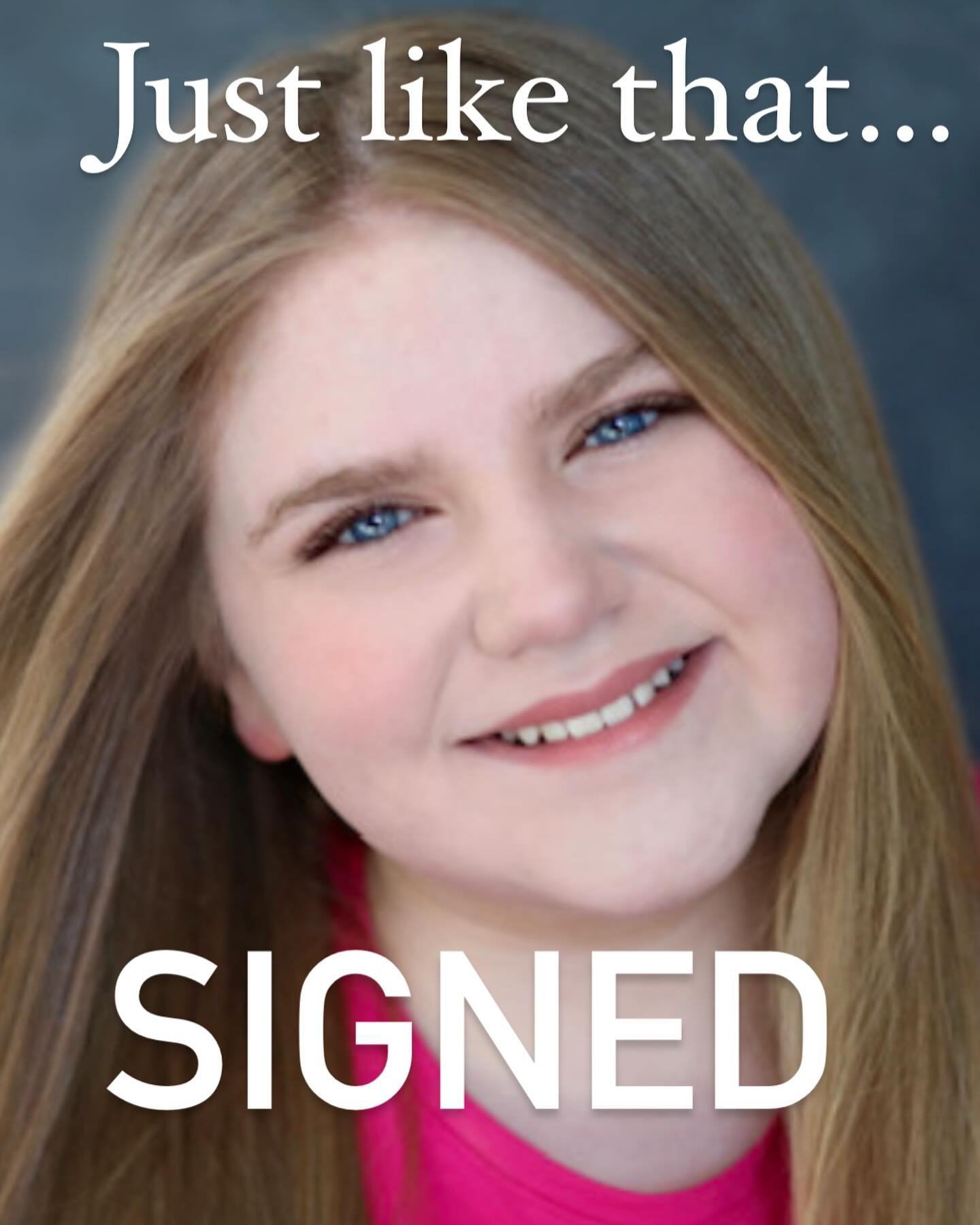 So proud of our newcomer @charlotterlombard for signing with @ct_kids_talent! So excited to be here for the journey. Let's do this!!!

#bookedbookers #bookedfamily #bookedbymichelle #proudcoach