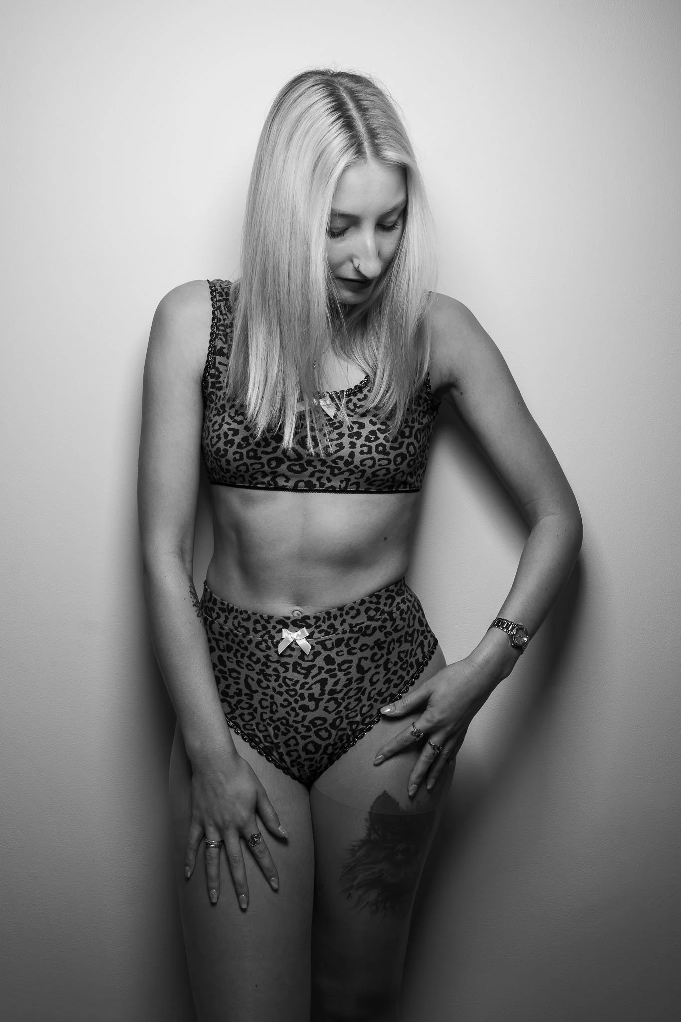 Fashion Editorial Black and White Image 