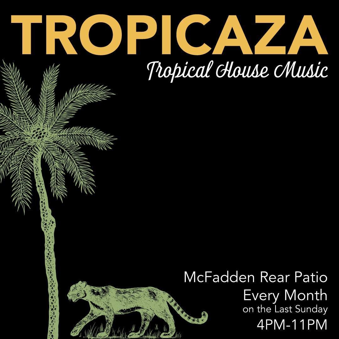 TOMORROW at McFadden Public Market: @TROPICAZA_OC. For tickets, visit: https://bit.ly/3pPfRUw or click the link in our bio. #mcfaddenpublicmarket #tropicaza #dtsa #santaana