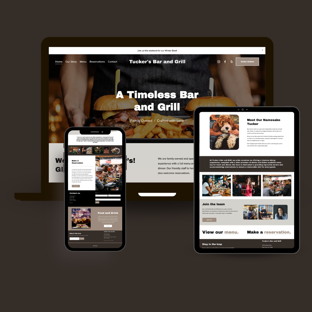 Tucker's Bar and Grill Template