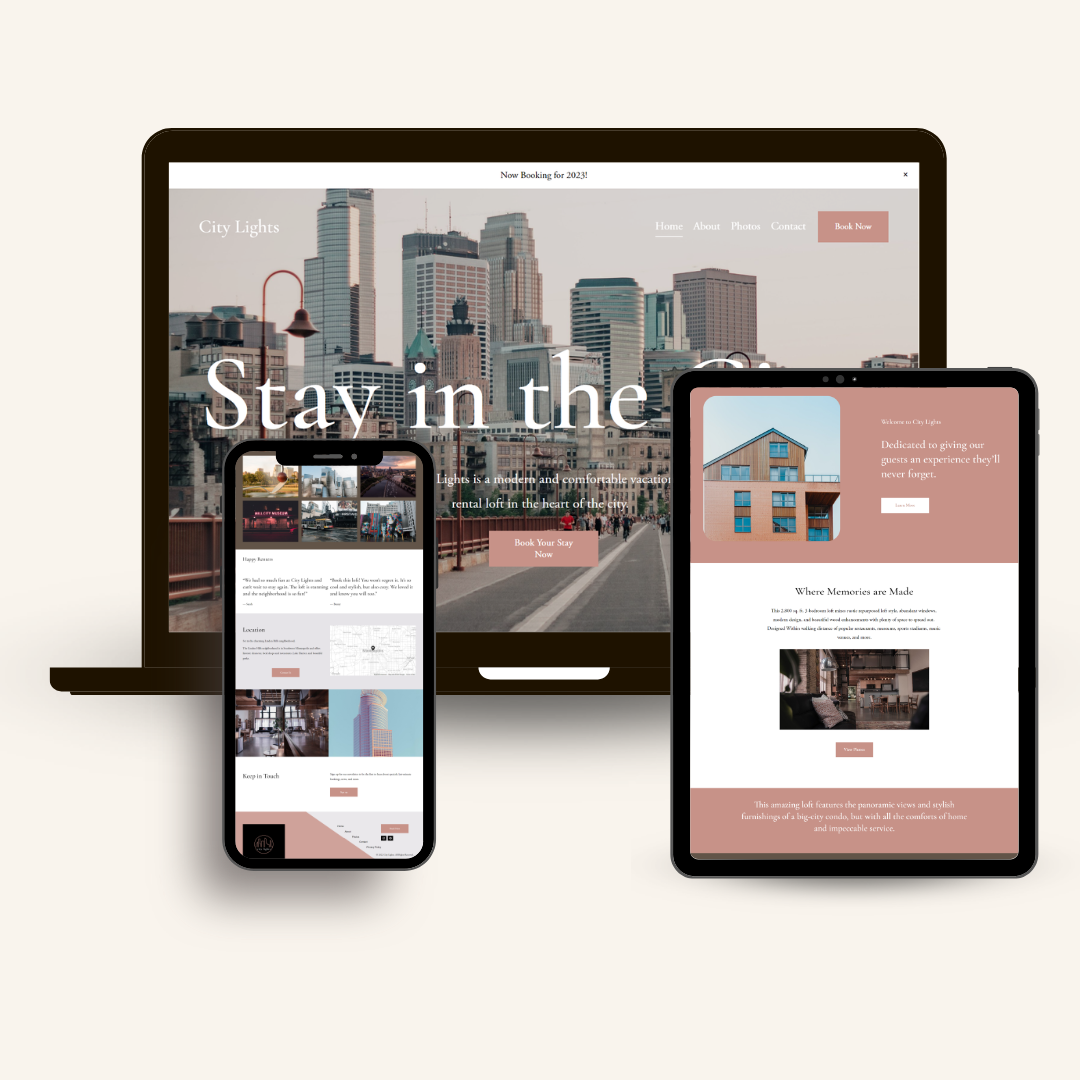 City Lights Loft Squarespace Template