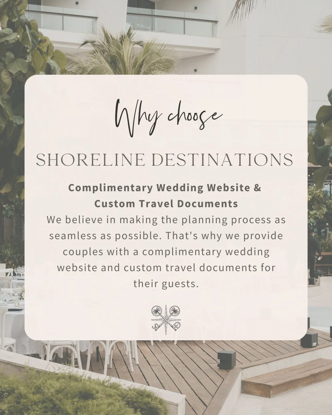 ✨️Discover the Shoreline Destinations Difference for Your Dream Wedding✨️⁠
⁠
Are you dreaming of a destination wedding that feels personalized, stress-free, and truly unforgettable? 💍⁠
⁠
Look no further than Shoreline Destinations! We're not your av