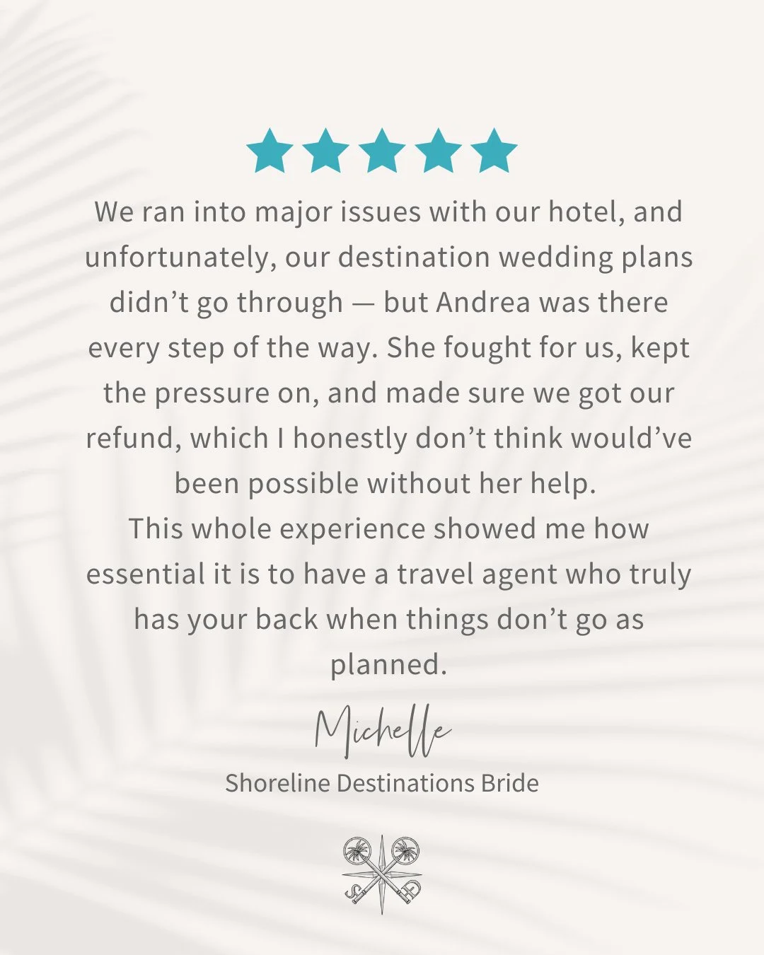 Thank you for your kind words, Michelle🥰⁠
⁠
Our goal is to create destination wedding experiences for clients that are effortless for them, but the end result is extraordinary. But sometimes things do not always go to plan. This couple ended up need