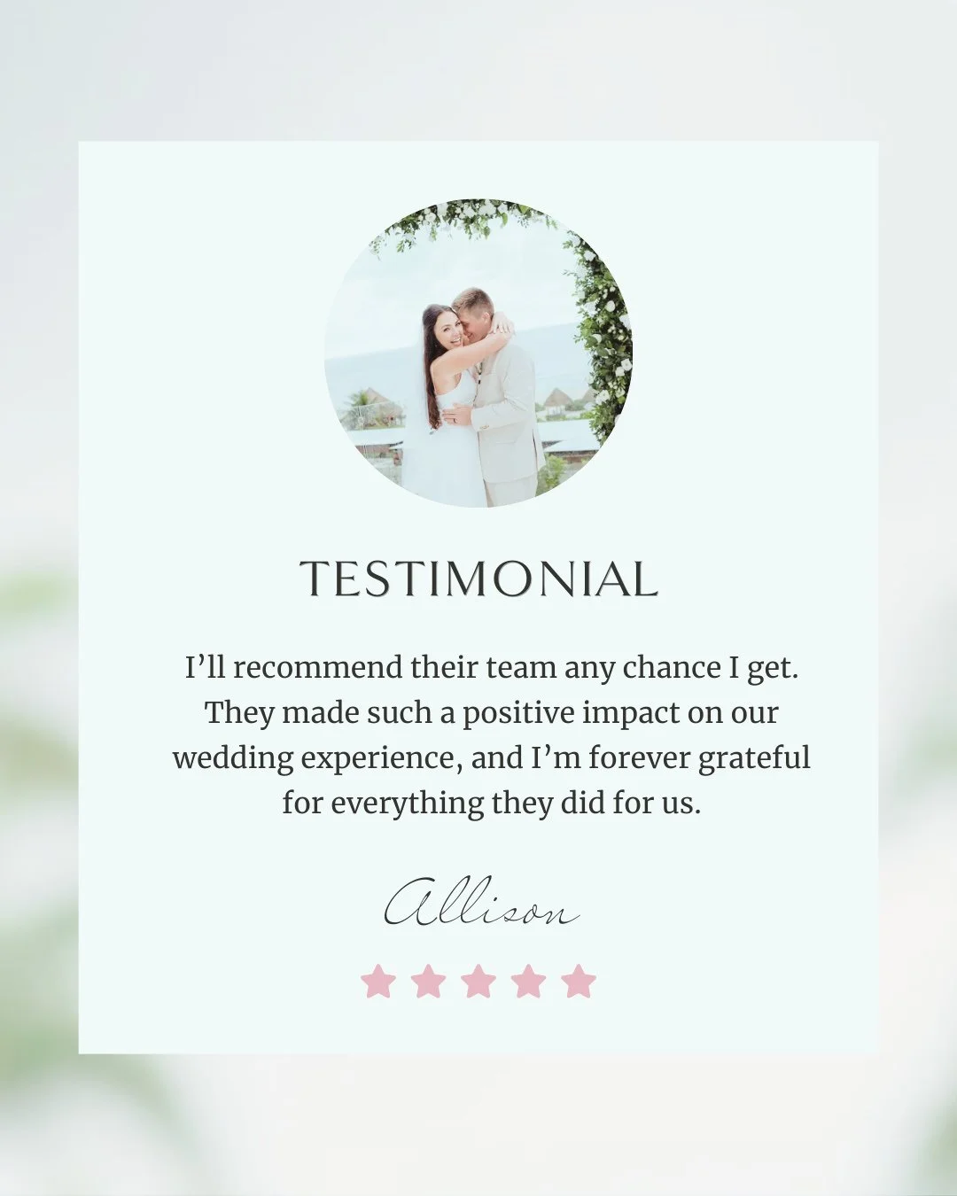 This beautiful couple trusted us to plan their dream day &mdash; and you can too.⁠
⁠
Our goal is to create destination wedding experiences for clients that are effortless for them, but the end result is extraordinary. We don&rsquo;t believe in &ldquo