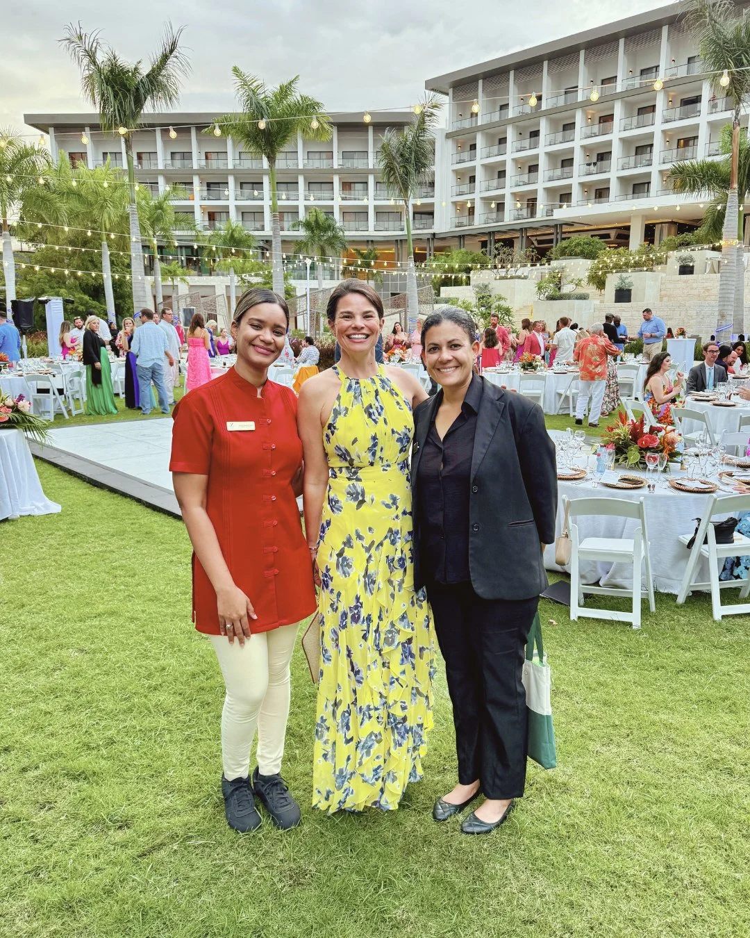 Here is a throwback to one of our destination weddings a few years ago at one of our favorite resorts, Hyatt Ziva and Zilara Cap Cana. ⁠
⁠
Pictured here is Andrea and the resort's wedding team. 📸⁠
⁠
This is what we mean when we say that working with