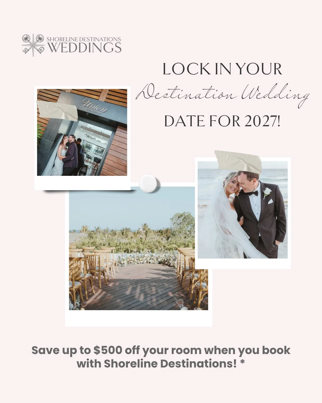 It's a busy month for us... just a few of the couples getting married in the next few weeks!⁠
⁠
Reach out to us so we can help get your 2027 destination wedding on the calendar. ⁠
⁠
The time to book is now, and space is very limited on the weekends t