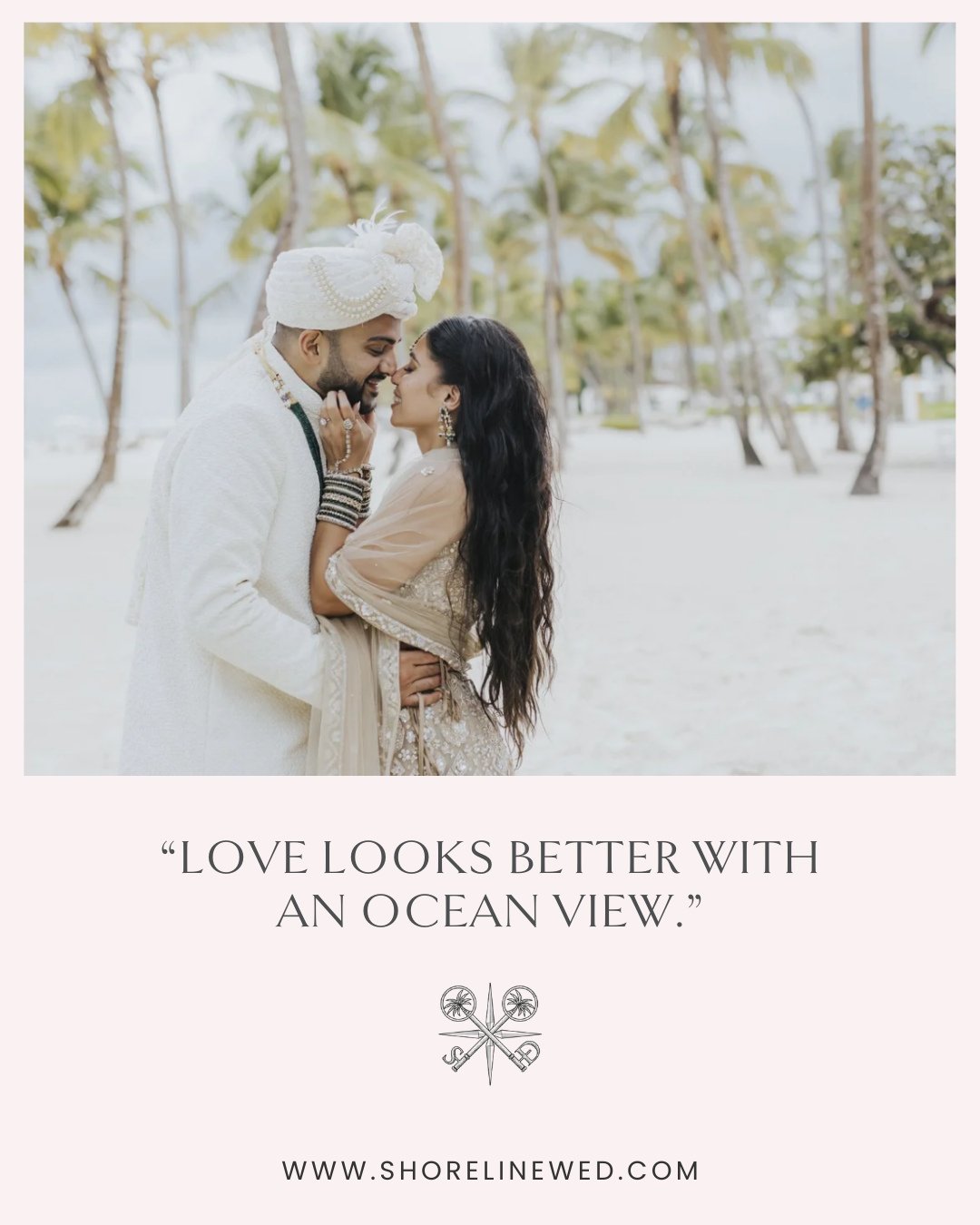 Imagine saying 'I do' with the sound of waves as your backdrop and the sun setting over the horizon. ✨ ⁠
⁠
Love truly shines brighter by the ocean. ⁠
⁠
Ready to start planning your dream destination wedding? Let's make those ocean views a reality! ⁠
