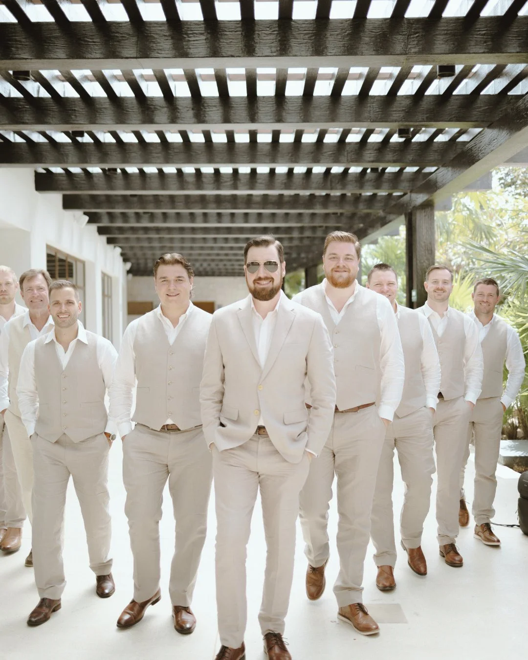 The guys understood the assignment🔥⁠
⁠
From getting ready moments to standing by his side for one of the biggest days of his life&mdash;this crew showed up in style and made every moment unforgettable 🙌🏽⁠
⁠
Because a destination wedding isn&rsquo;