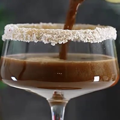 Peppermint Mocha Mezcaltini: A Wintery, Silky After Dinner Cocktail