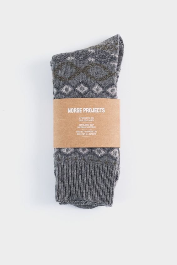 Norse Projects Fairisle Socks, Academy £30
