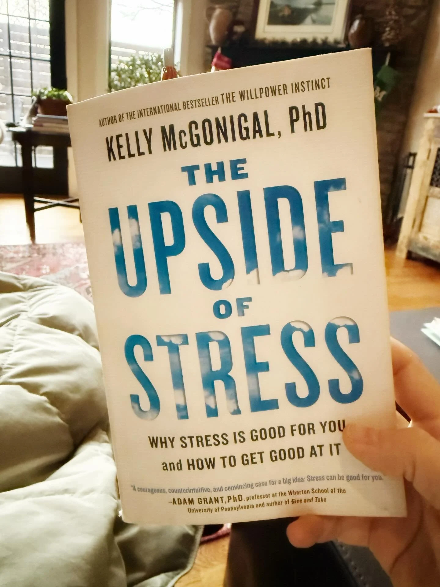 If you haven&rsquo;t read The Upside of Stress yet, here&rsquo;s your nudge.

Most people treat stress like it&rsquo;s black mold, something to avoid at all costs, or pretend it&rsquo;s not there, and pray it doesn&rsquo;t collapse the ceiling.
But D