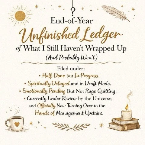An end-of-year reflection&hellip;.of sorts.
Do I get a new ledger in 2026? 

I suppose we just pick up where we left off. 
But at the very least, get a fresh start even if the ledger won&rsquo;t balance out exactly. 

Link to my substack 
https://jen