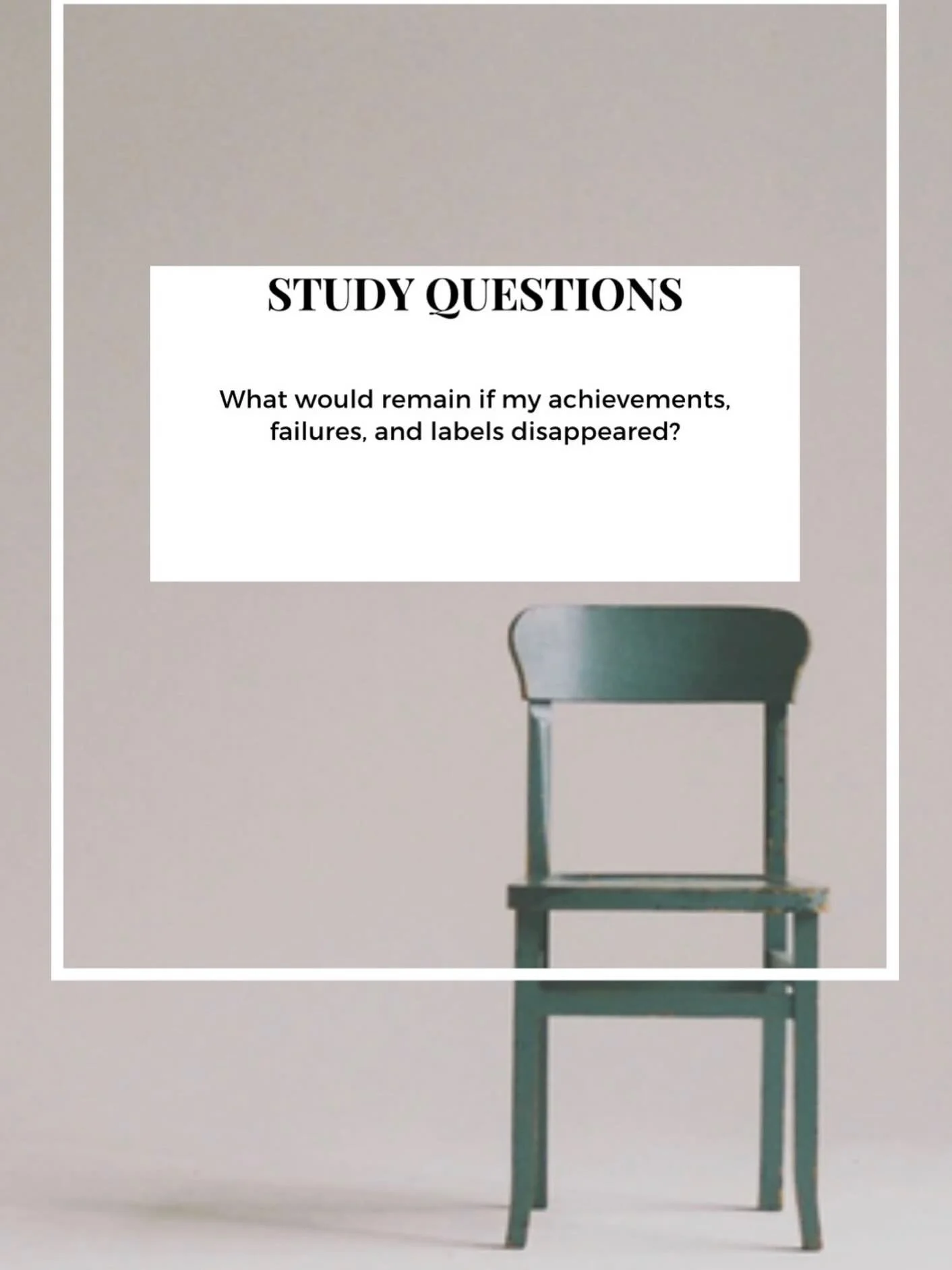 Just pause with that for a moment.

Does anyone else feel the ground level out immediately when you ask that question? Or maybe the ground blows apart? 

I believe there is a deeper question hiding inside it:

Who am I when I am not trying to be anyt