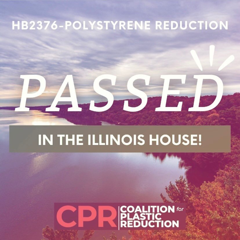 Victory!!! The foam foodware ban (HB2376) has PASSED in the IL House! This is huge&mdash;we're on track to effectively put an end to one type of plastic pollution that poses risks to human and environmental health. 

Join the fight to #DitchFoam! Lin