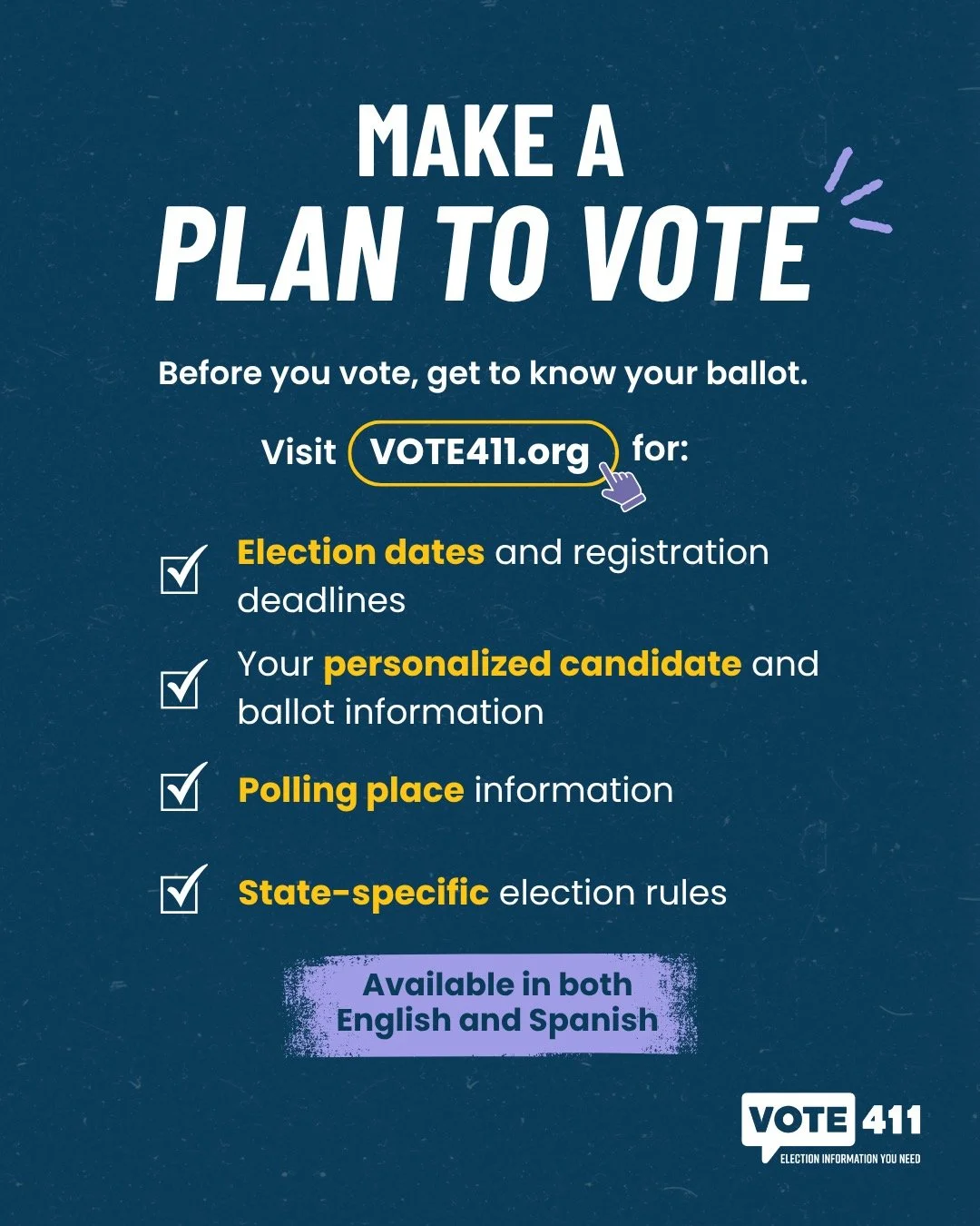 We're less than a week away from the March 17 Primary Election! Get ready to vote with VOTE411.org.
☑️ Learn about the candidates
☑️ Check your voter registration status
☑️ Find your polling place