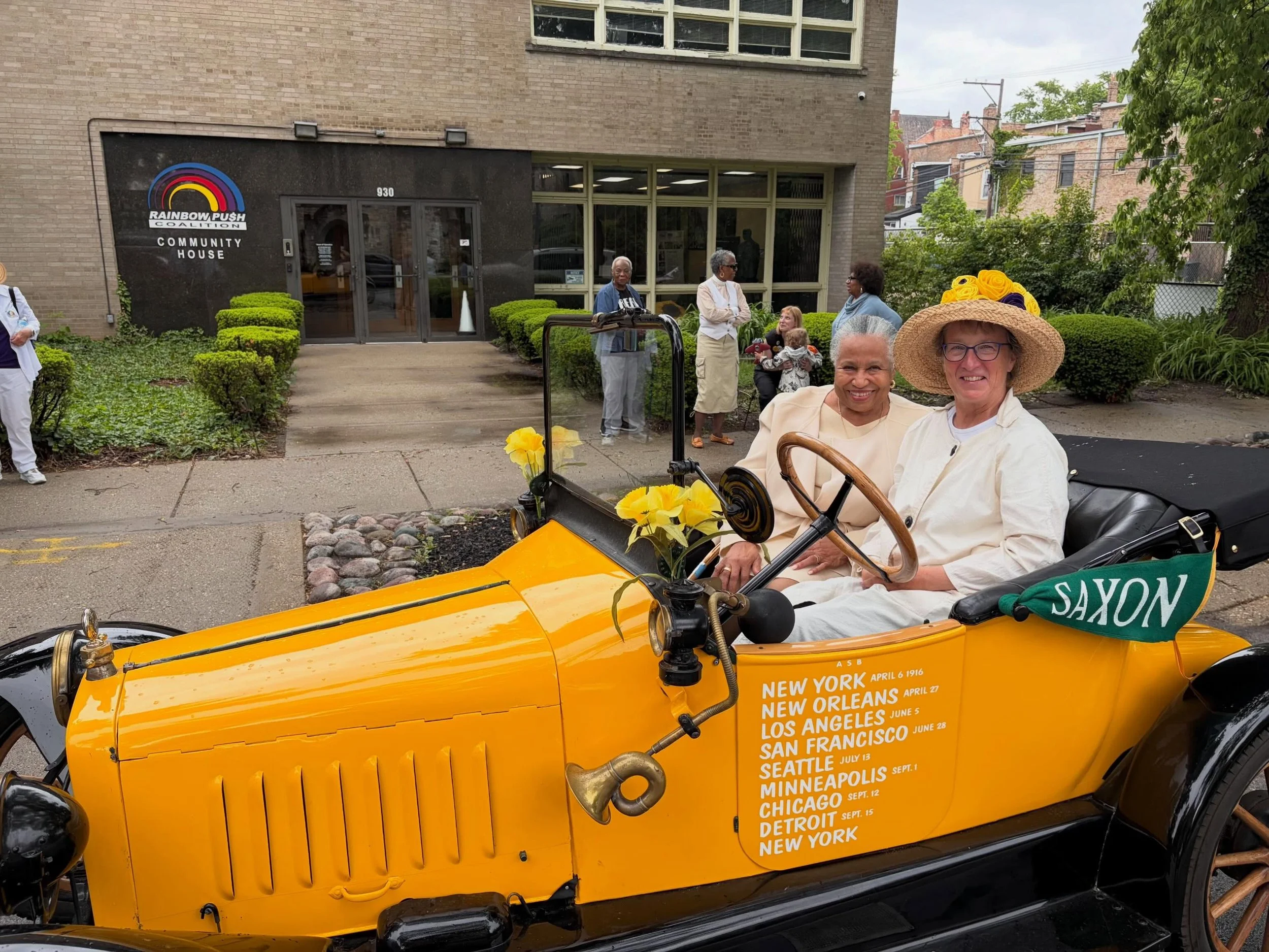 A historic 1914 Saxon automobile known as the &ldquo;Golden Flyer II&rdquo; has arrived in Chicago as part of the national 2026 Driving the Vote for Equality Tour, a 10,700 miles cross-country journey across 25 states to secure voting rights for all 
