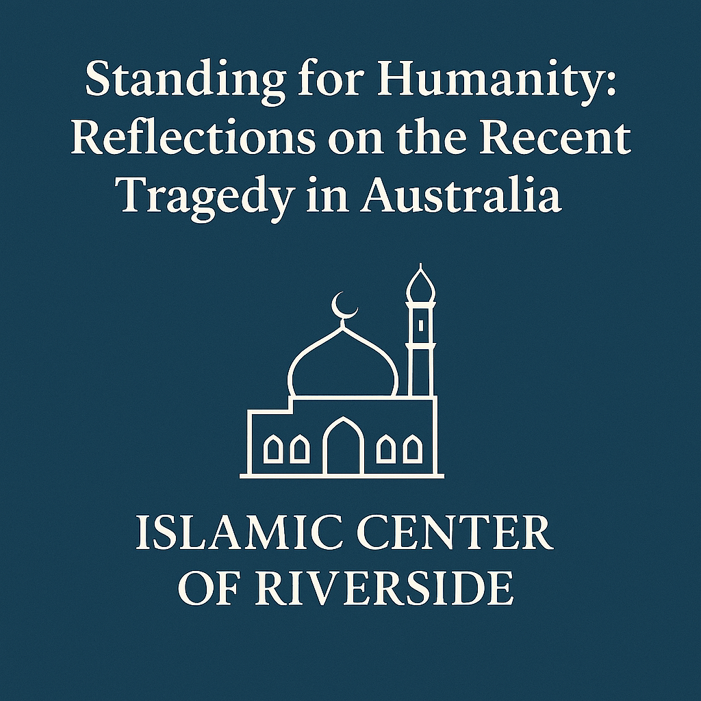 Standing for Humanity: Reflections on the Recent Tragedy in Australia