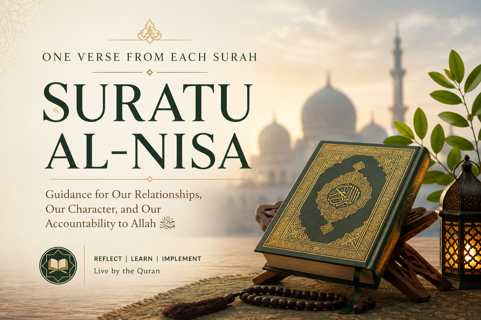 One Verse from Each Surah: Suratu Al-Nisa