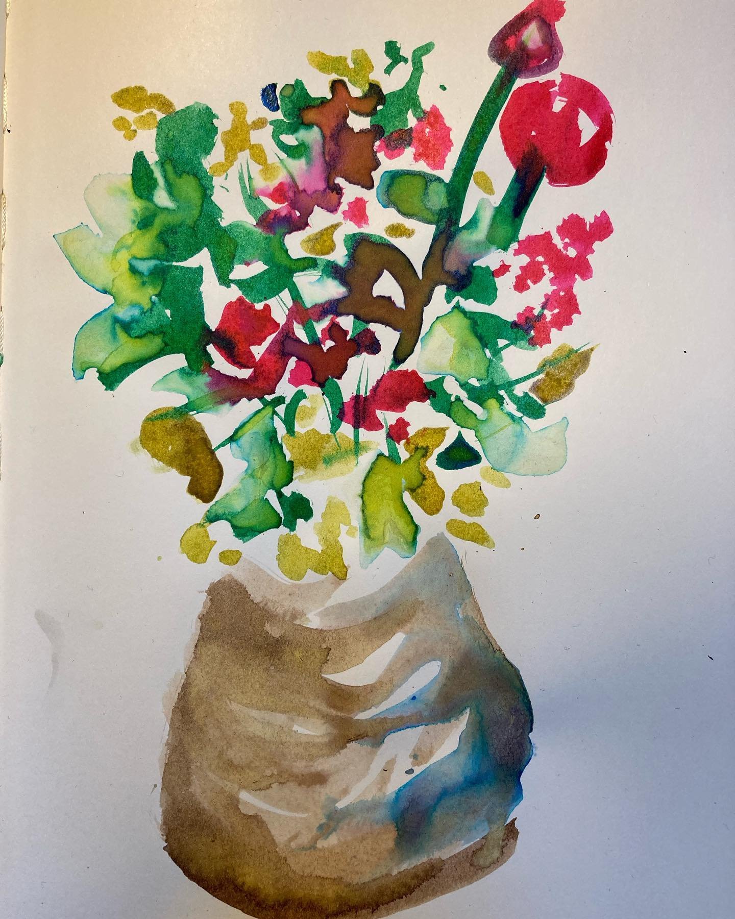 Happy flowery, blossomy and generally exuberant time to all having a spring right now... 🌷 

#springtime #happyeaster🐰 #flowers #inkpainting