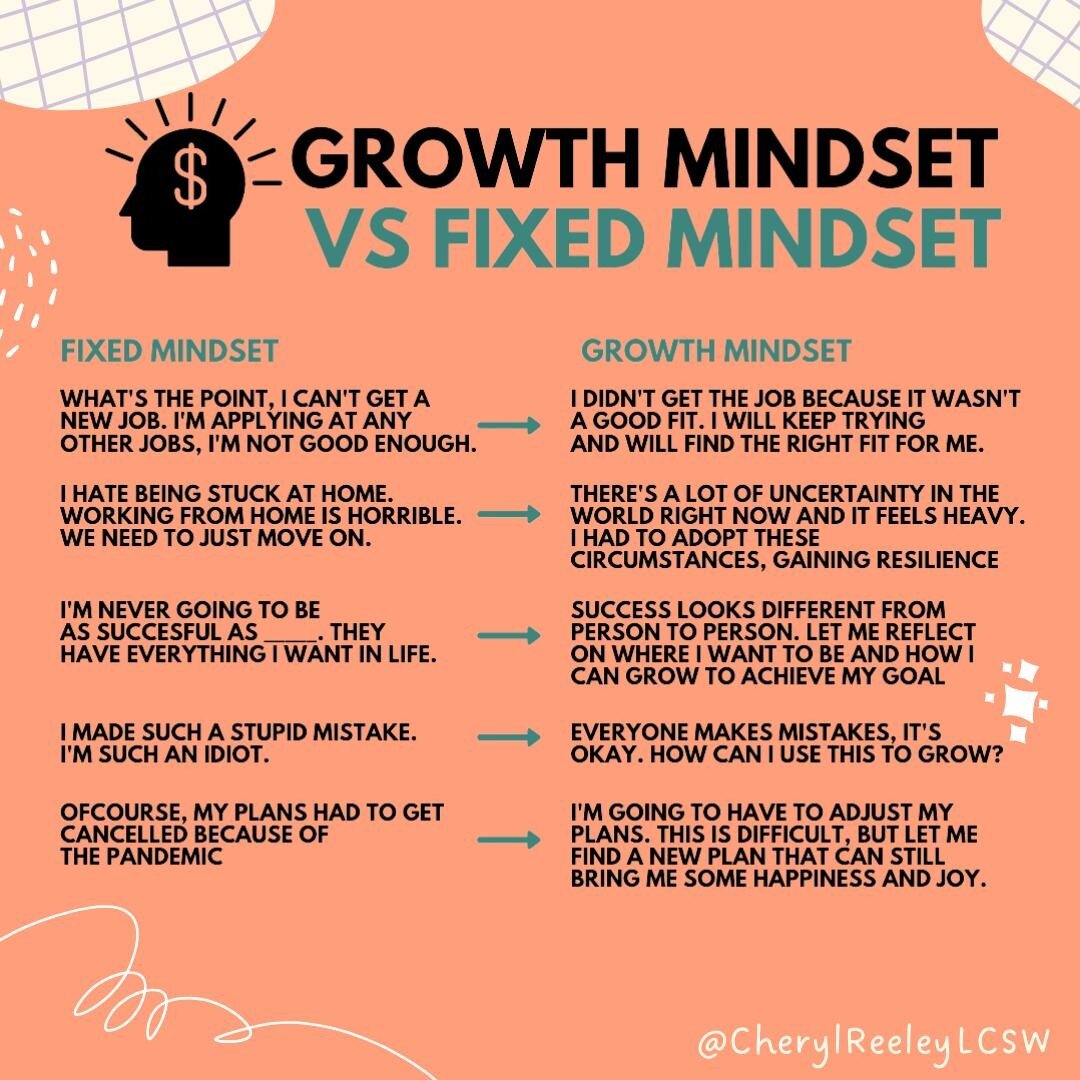 A growth mindset assumes that we can change and grow, versus a fixed mindset that assumes that things like our creativity, intelligence and moral character are are static and cannot be changed. 
A growth mindset is important because when we believe t