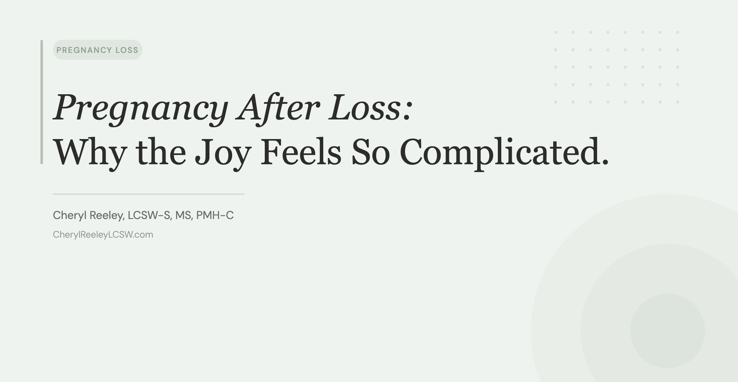 Pregnancy After Loss