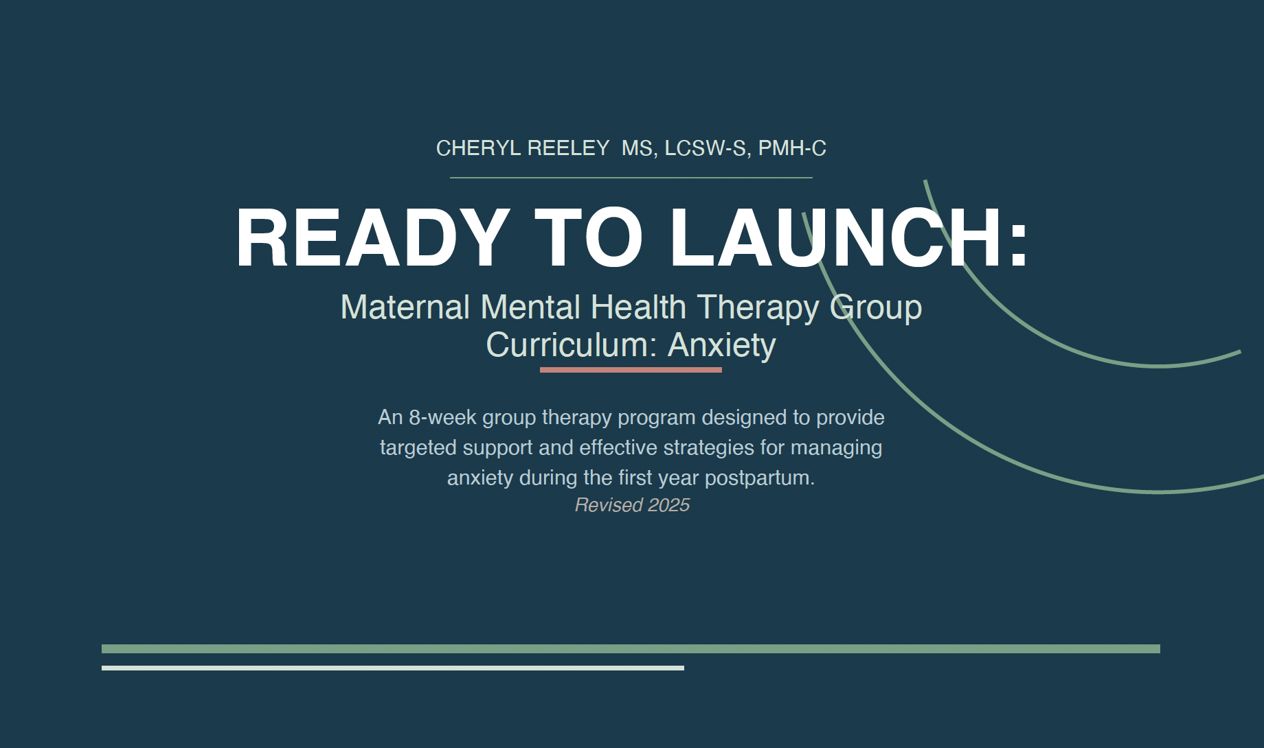 A Group Therapy Curriculum for New Moms with Anxiety