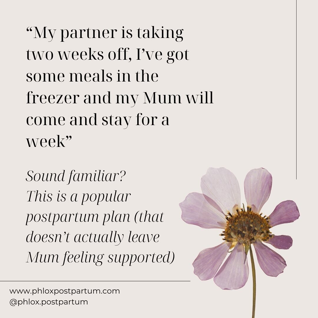 Careful and considered postpartum planning isn&rsquo;t mainstream yet. Thinking your partner taking two weeks, your mum coming to stay and some meals in the freezer is going to be enough is a very common plan that doesn&rsquo;t leave you feeling trul