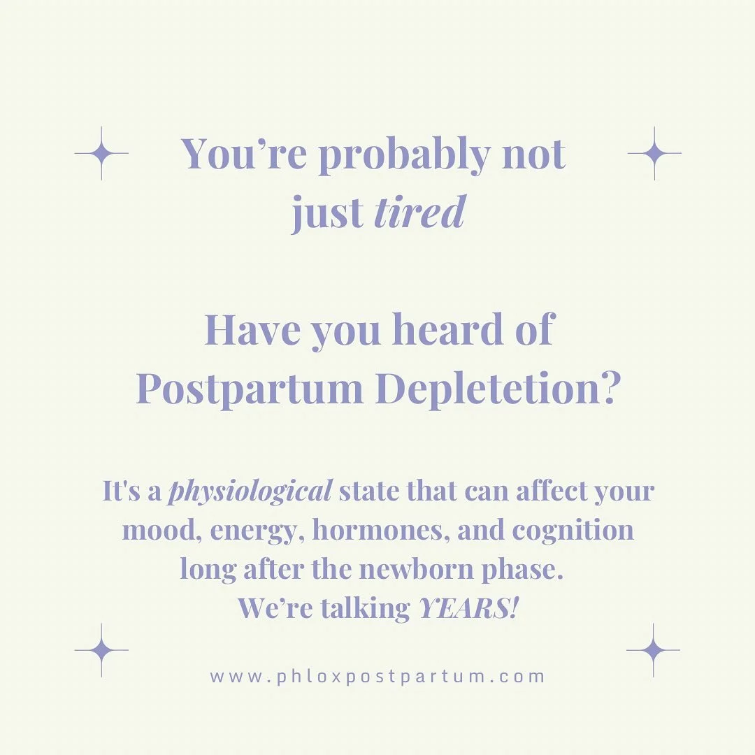 Postpartum Depletion - heard of her?

You&rsquo;re out of the newborn phase, you might even be well into primary school aged children and still feeling rubbish! 

You MUST make yourself the priority.  Postpartum depletion can still be part of your li