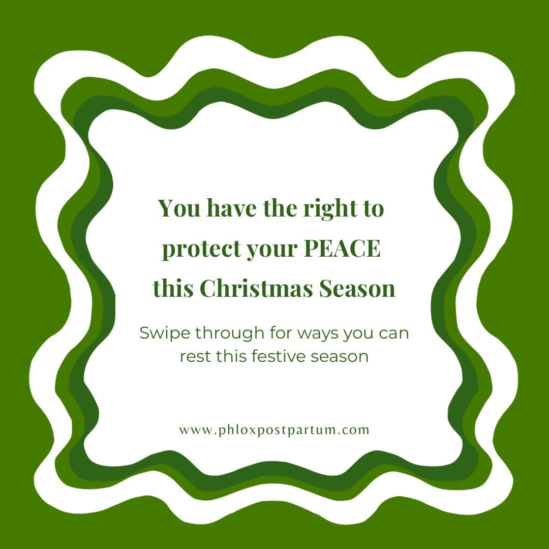 PROTECT YOUR PEACE THIS FESTIVE SEASON 🎄

#nervoussystemsupport
#motherhood
#motherhoodrising
#flexiblenervoussystem
#postpartum
#sydneydoula
#restideas
#festiveseasonrest