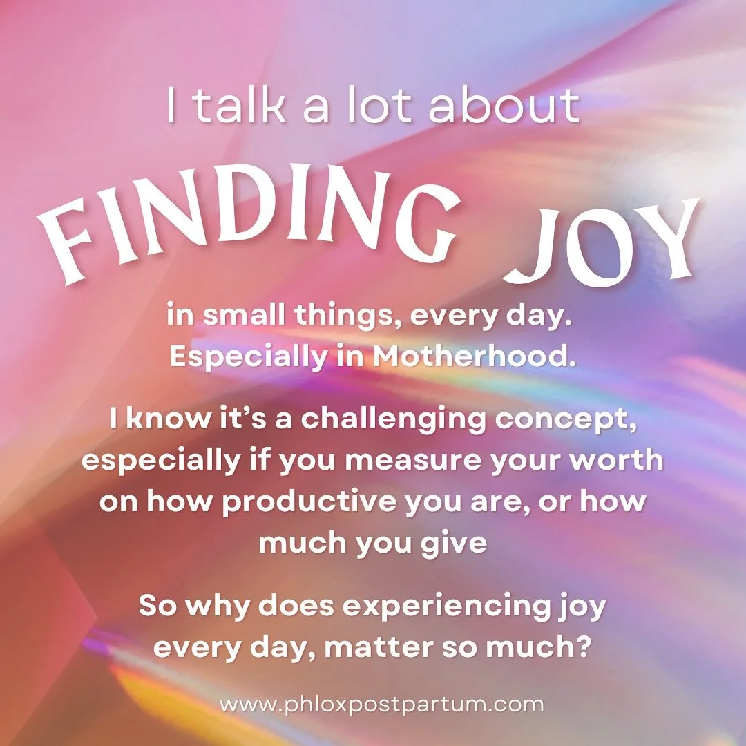 ✨✨FINDING JOY✨✨

Tell me, what&rsquo;s on your list? 

Make it a daily ritual. Sacred. A beautiful moment for you 🫶

If you feel called to share below, please do! Supporting other Mamas to find their own version of joy is powerful for our collective