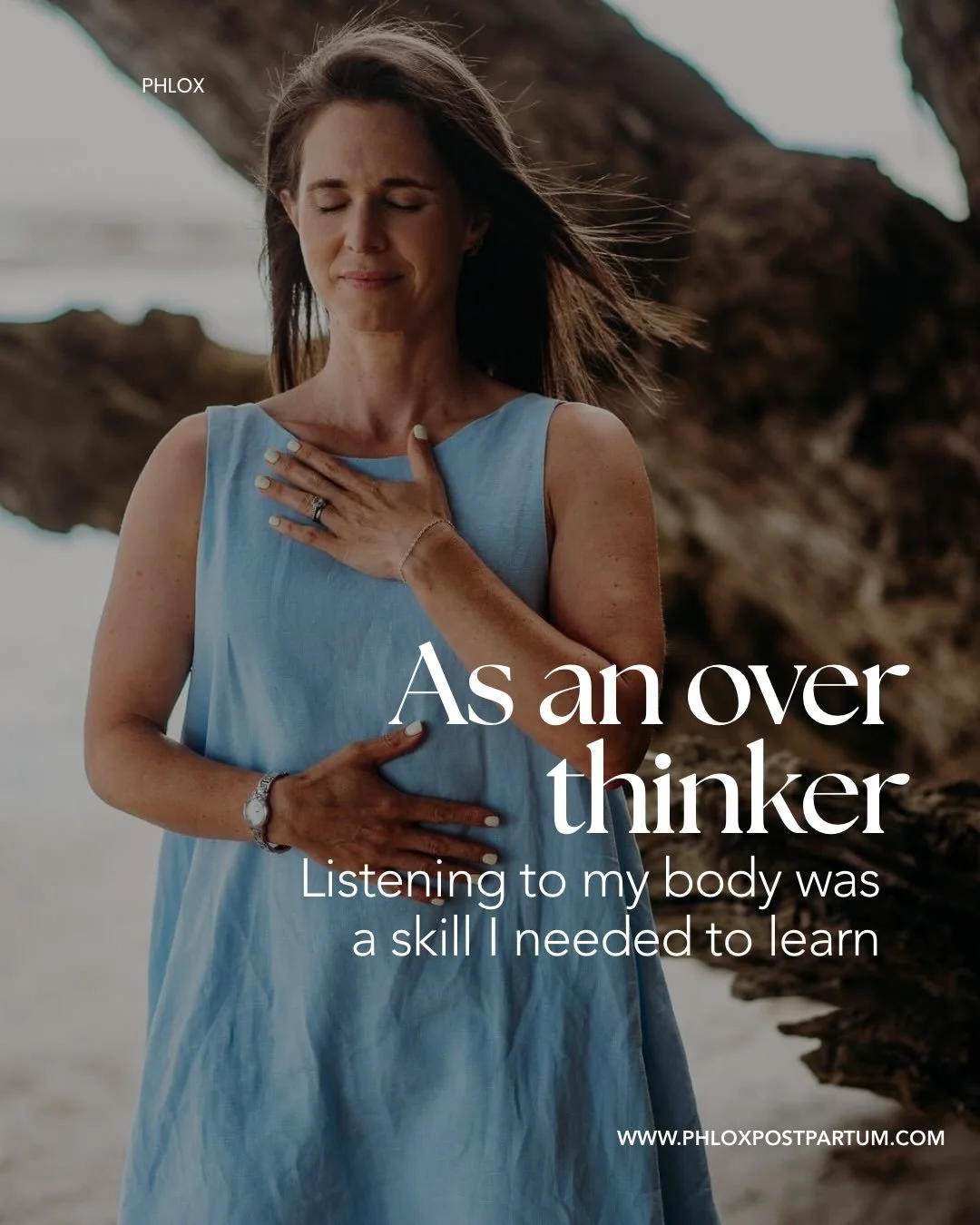 Over thinkers - this is for you 🫶 If you&rsquo;d like a place to start, comment START below and I&rsquo;ll send you a 6 minute mind body connection practice audio file 🧘&zwj;♀️ It&rsquo;s a snippet of what&rsquo;s inside The Phlox Pocket Pause