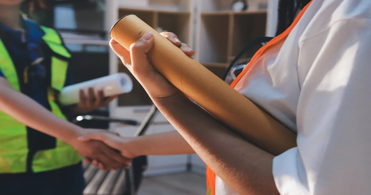 a-person-shaking-hands-with-another-person-holding-a-roll-of-paper-for-Permit-Expediting-Services