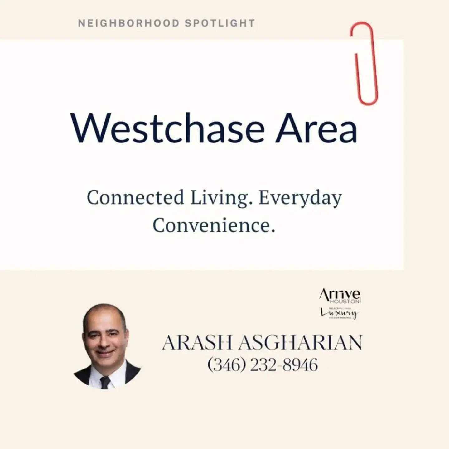 🏡 Westchase: Convenient living in the heart of Houston! From diverse housing options to easy access to business districts, shopping, and dining, Westchase offers a location that works for your lifestyle.
📩 Ready to make your move? Contact me today,