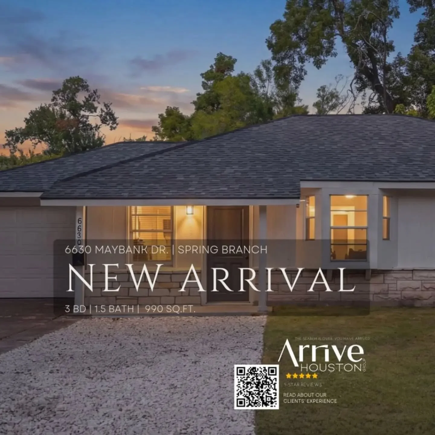 ✨ YOUR NEXT HOME AWAITS IN SPRING BRANCH! 🔑 Located at 6630 Maybank Dr., 77055, this charming 3-bedroom, 1.5-bathroom home offers the perfect blend of style, comfort, and convenience! 🏡 Recently remodeled with a new HVAC system, roof, water heater,