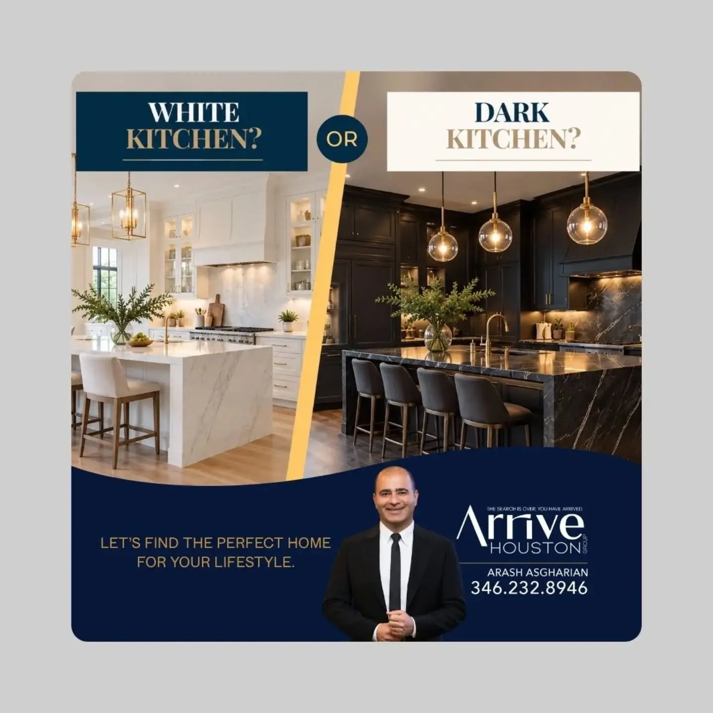 White kitchen or dark kitchen&mdash;which one feels more like home? 🤍🖤
A white kitchen delivers a bright, timeless, and welcoming look, while a dark kitchen creates depth, drama, and sophisticated luxury. Both can make a statement&mdash;the key is 