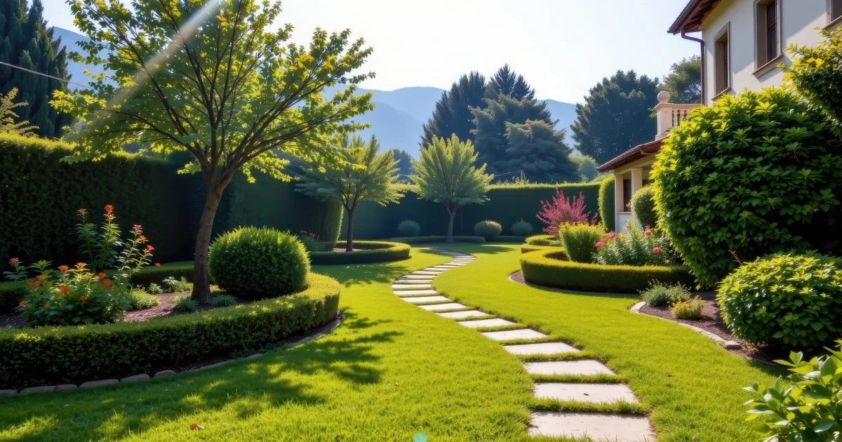 serene-outdoor-villa-garden-stone-paths-winding