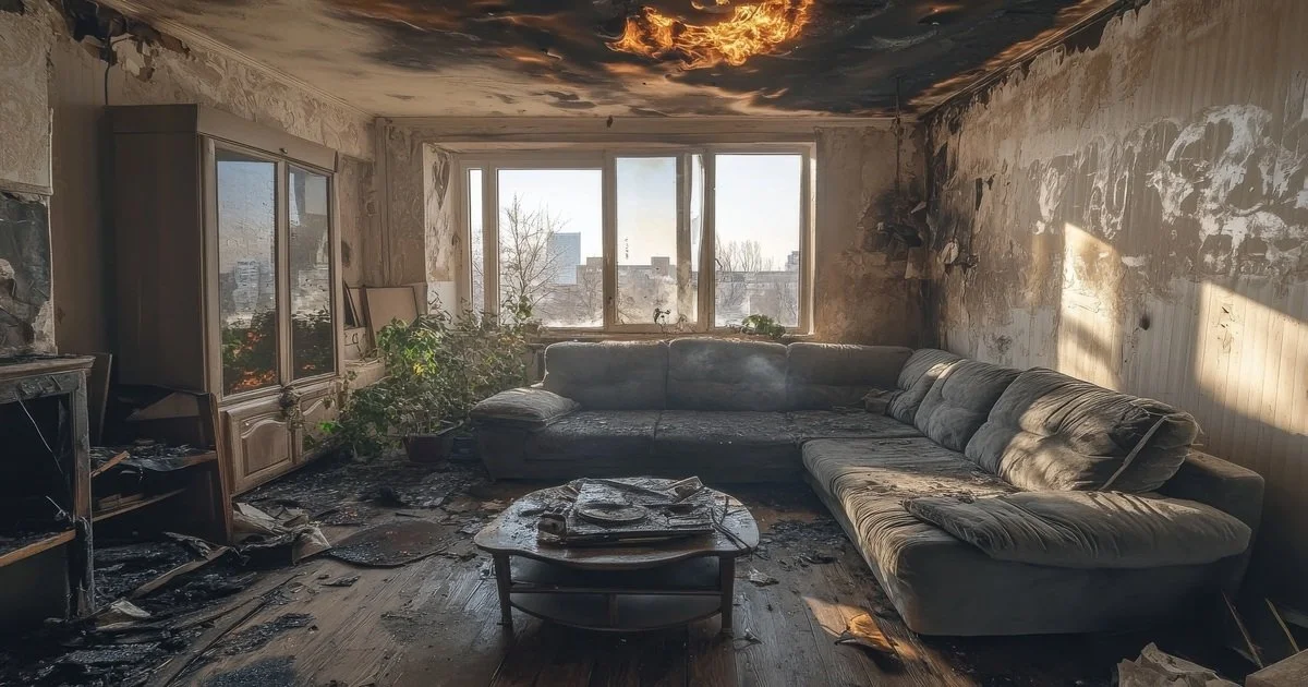 a-living-room-with-a-couch-and-fire-in-it