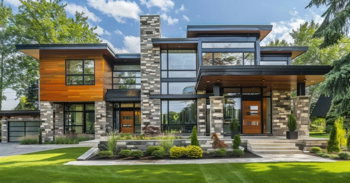 modern-home-architecture-with-stone-and-wood-facade