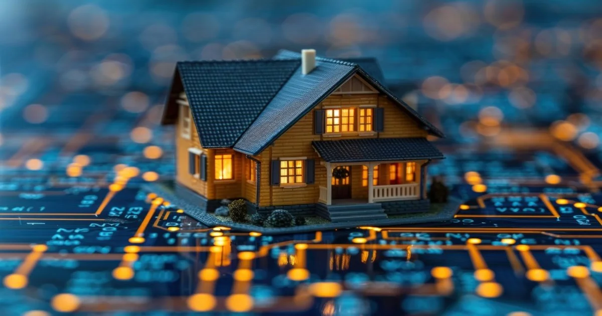 miniature-house-on-a-circuit-board-representing-smart-home-for-Smart-Home-Integration-Consulting